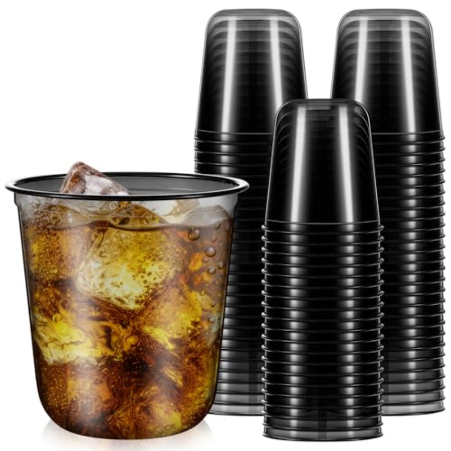 Plastic Cup 50Pcs - 50pcs Disposable Stemless Glasses 12oz Crystal