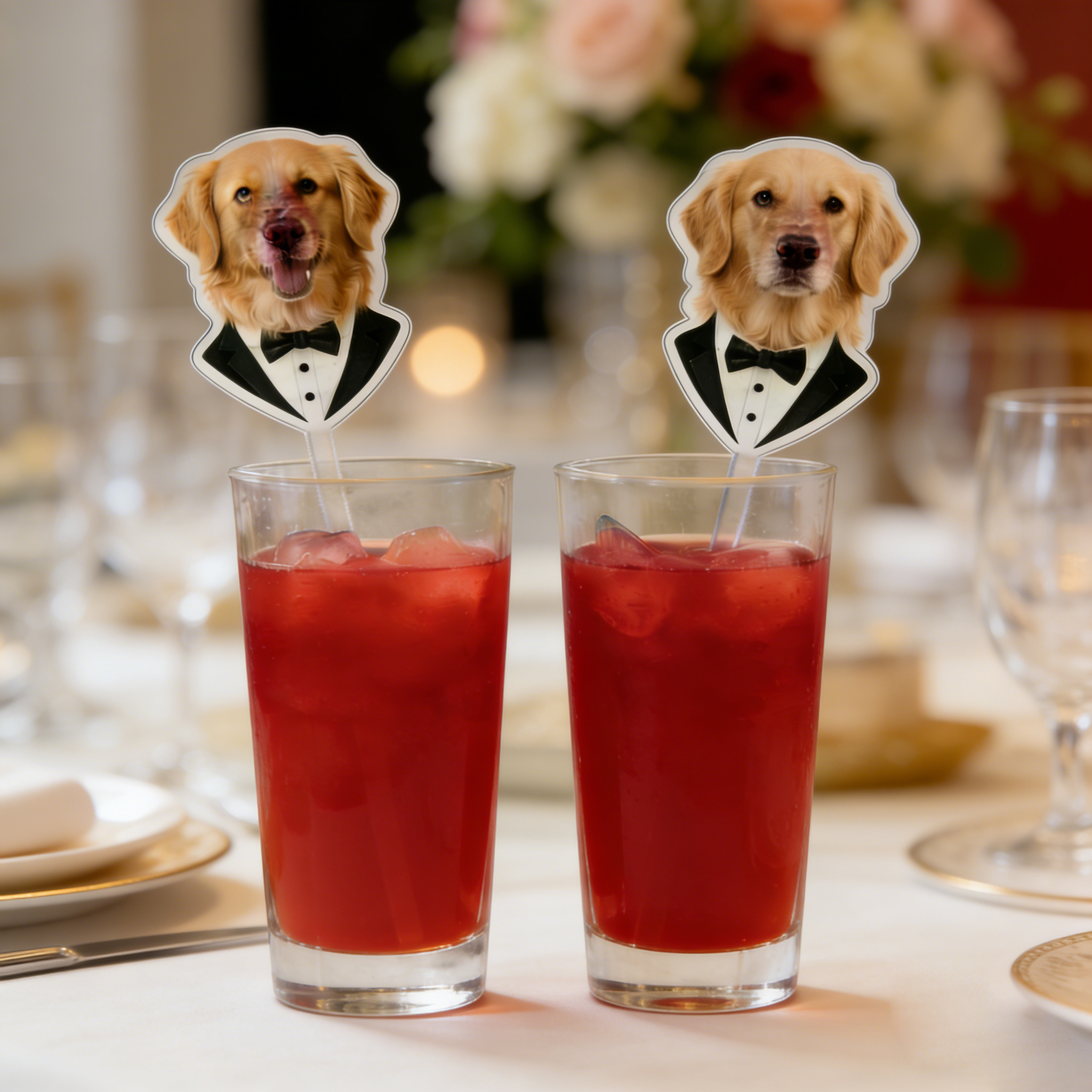 Centerpiece Stick - 50/100/150Pcs Personalized Print Dog or Cat