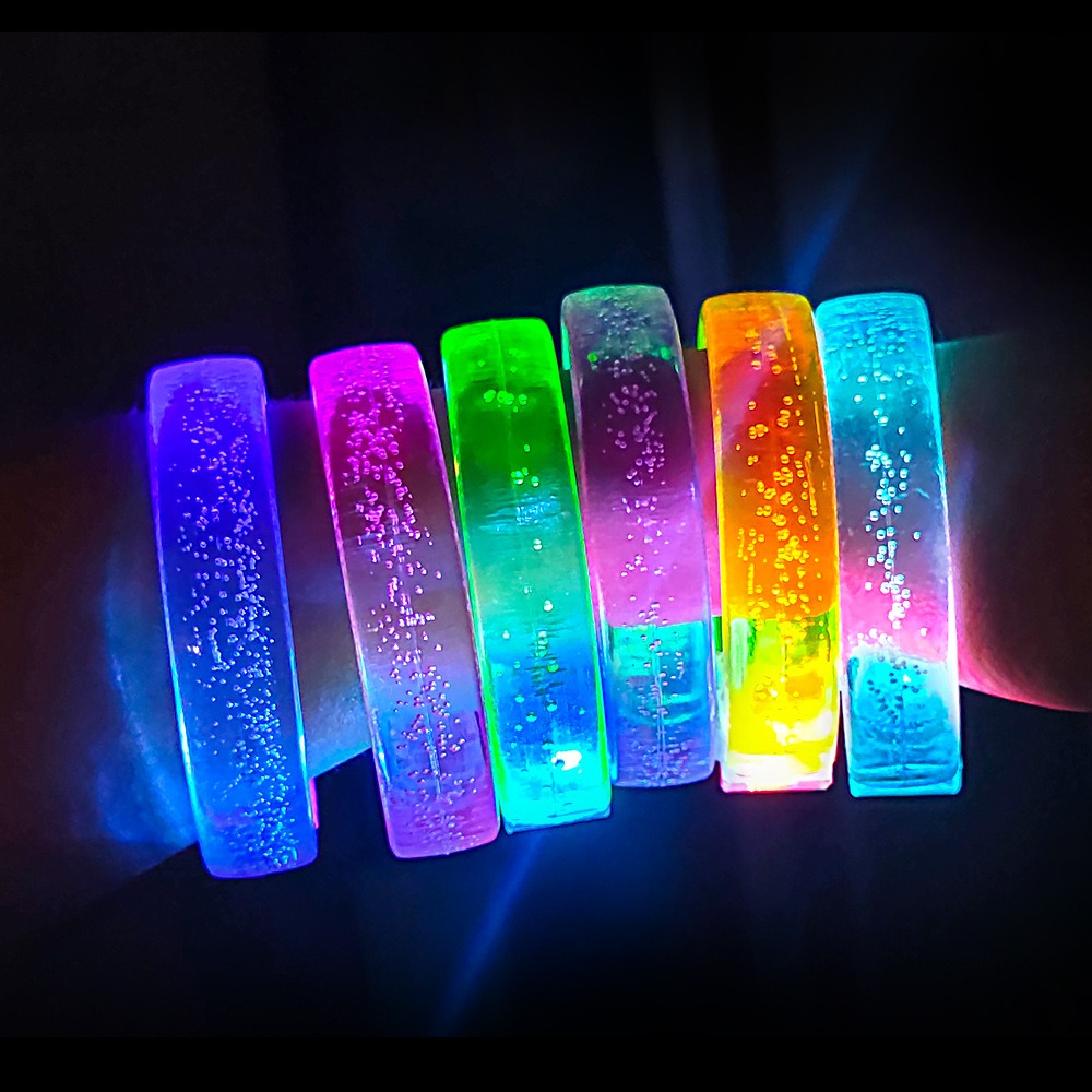 Cotton Candy Cone - 5/8/10pcs LED Glow Bangle Bracelet Gathering
