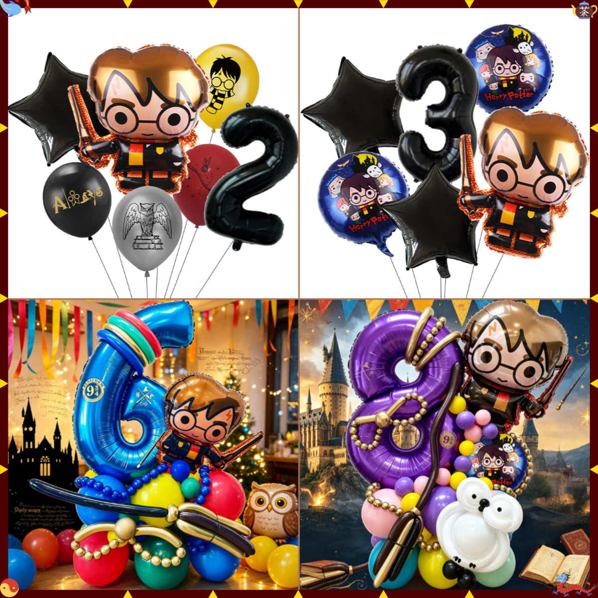 Balloon Arch Kit - Cartoon Magic Academy Balloon Wreath Arch