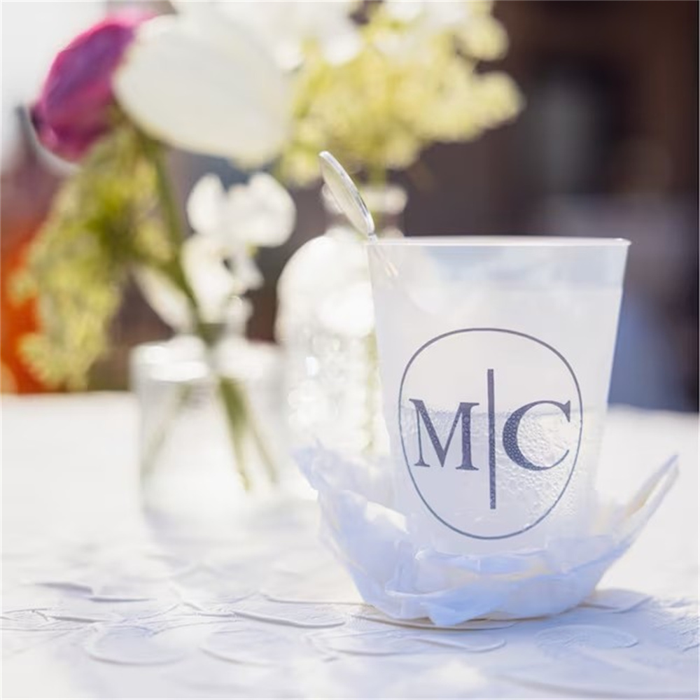Wedding Logo Plastic Cups, Cor - Plastic Cup 50Pcs recension och pris