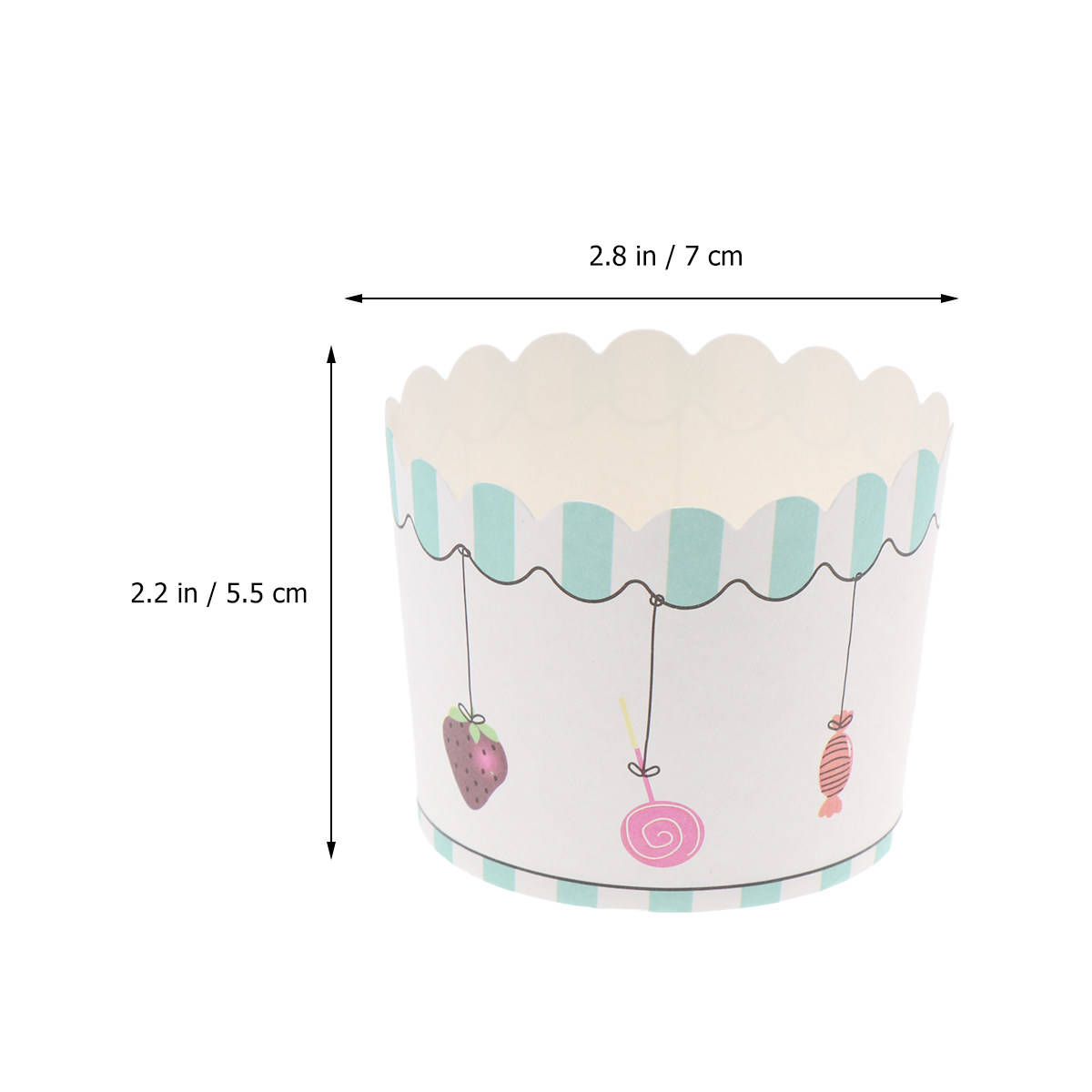 50Pcs Decorative Floral Patter - Plastic Cup 50Pcs recension och pris