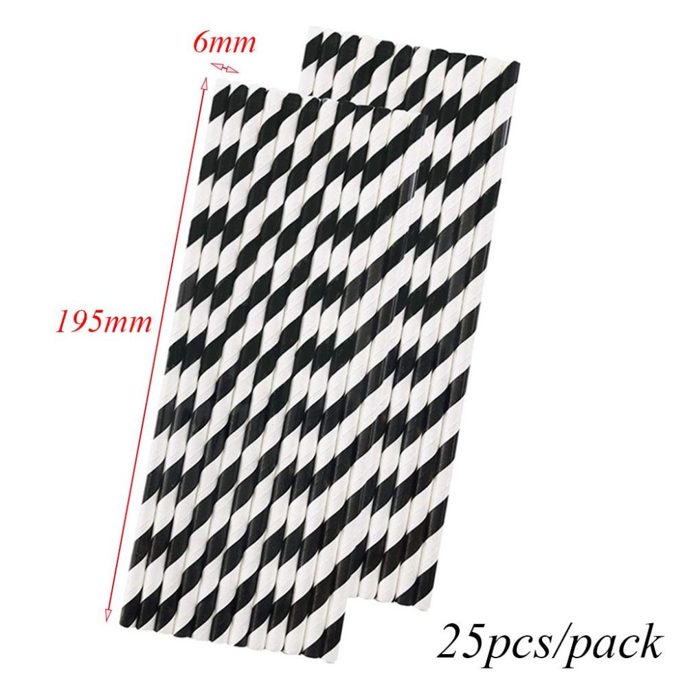 Colorful Stripe Pattern for We - Paper Straw Color recension och pris