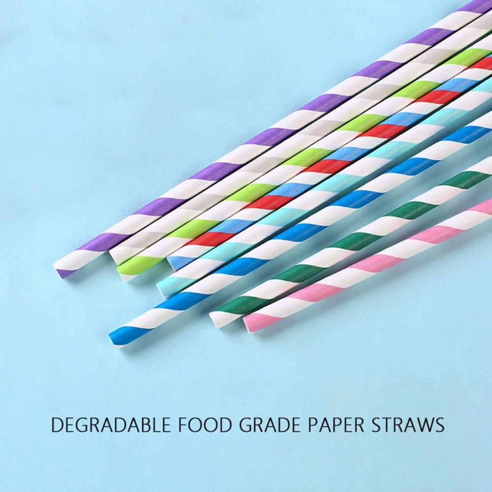 Colorful Stripe Pattern for We - Paper Straw Color recension och pris