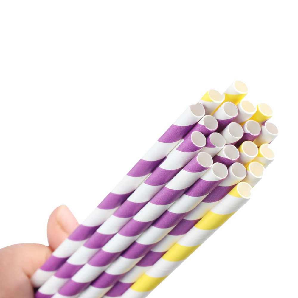 Colorful Stripe Pattern for We - Paper Straw Color recension och pris