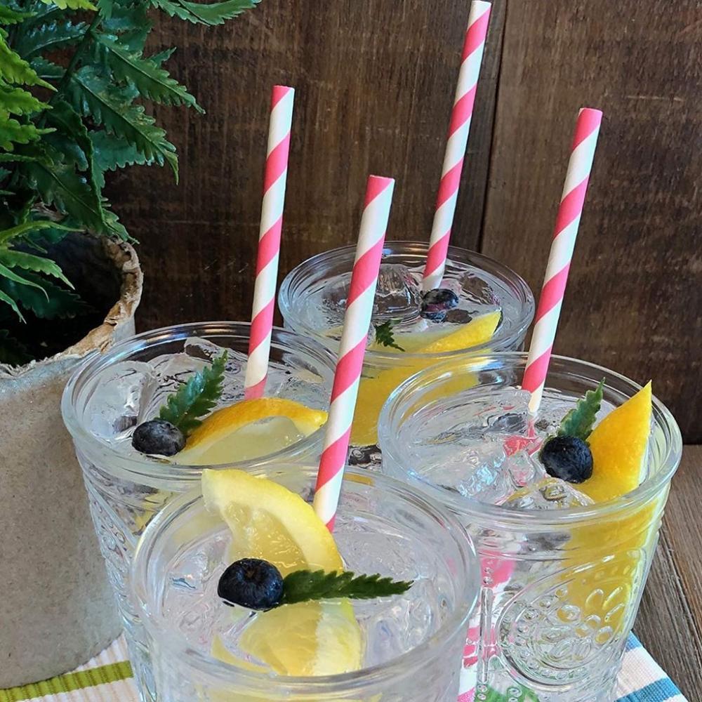 Colorful Stripe Pattern for We - Paper Straw Color recension och pris