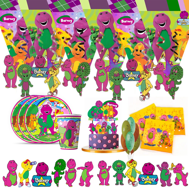 Dinosaur Barney Party Supplies - Table Cloth Disposable recension och pris