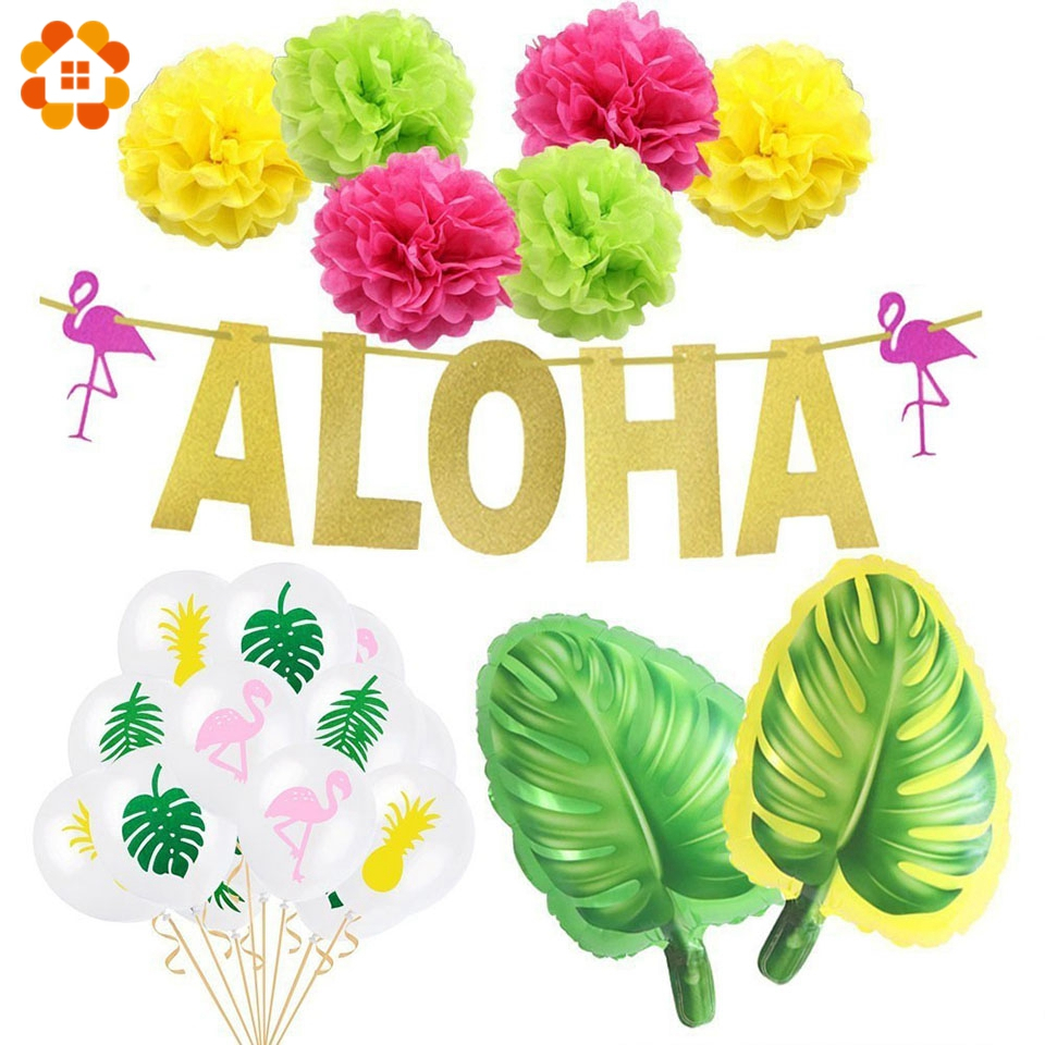 1set Hawaiian Party Decoration - Balloon Arch Kit recension och pris