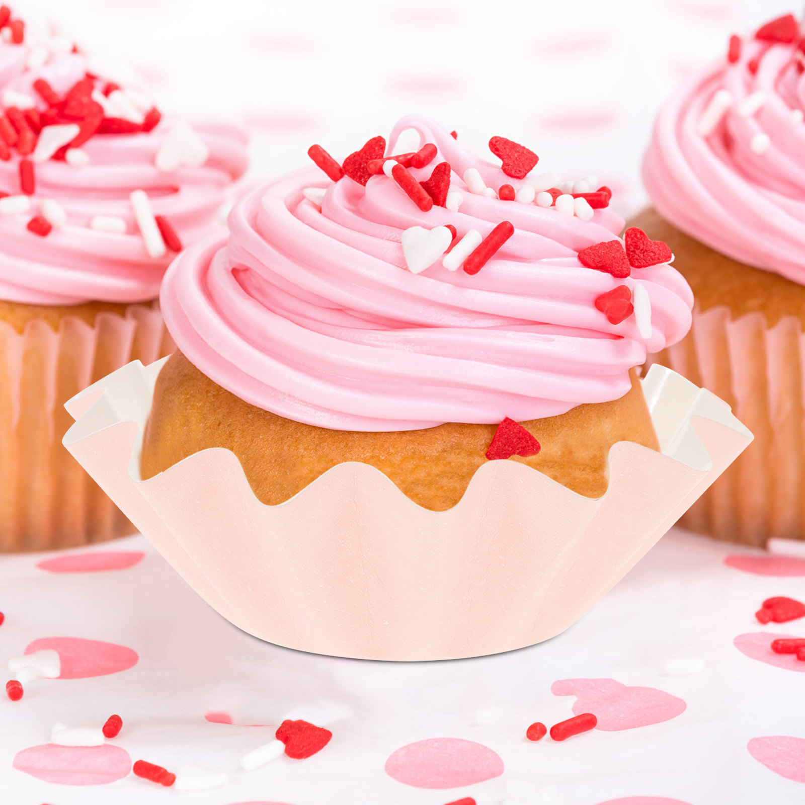 50Pcs Cupcake Liners Paper Bak - Plastic Cup 50Pcs recension och pris