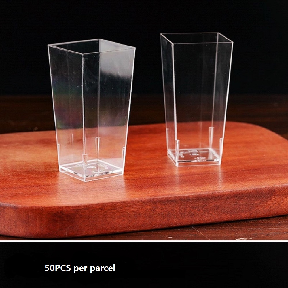 25/50/100 Pack 5oz Mini Desser - Plastic Cup 50Pcs recension och pris