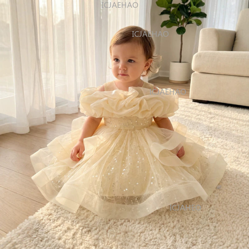 2026 Children Girls Tulle Bead - Glitter Tablecloth recension och pris
