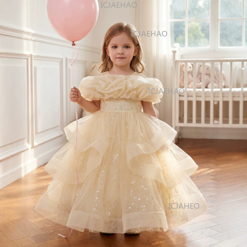 2026 Children Girls Tulle Bead - Glitter Tablecloth recension och pris