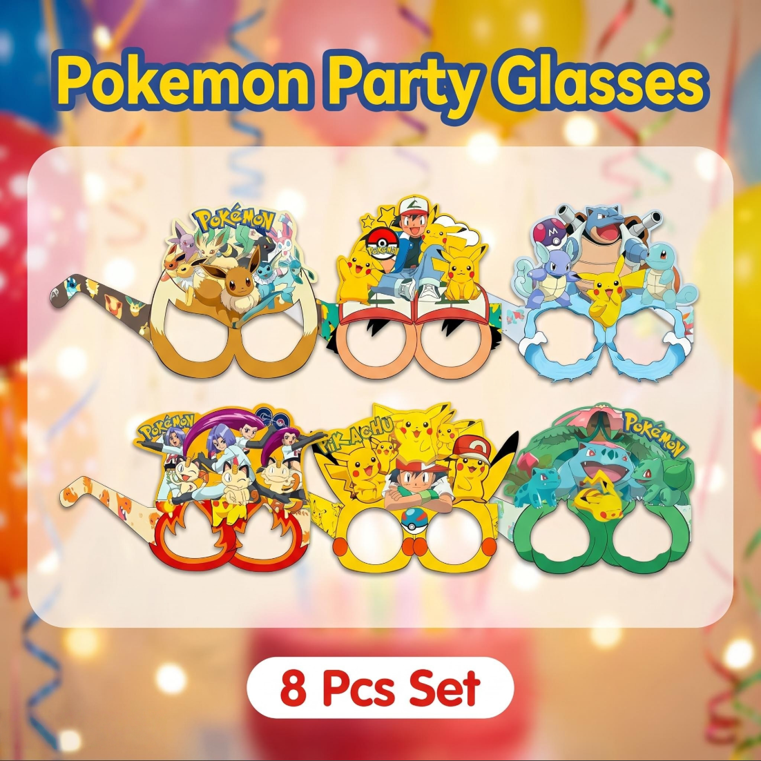 Pokémon-themed paper glasses.  - Event Supplies recension och pris