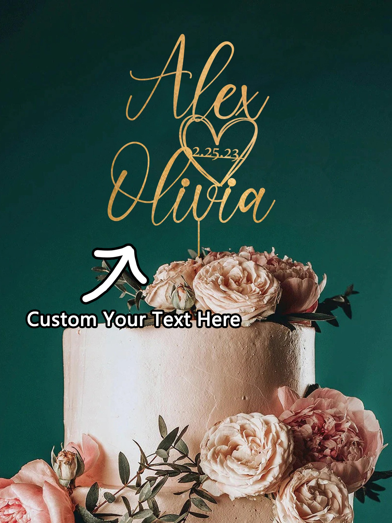 Custom Cake Topper - 1PC Perso - Event Suppliers recension och pris