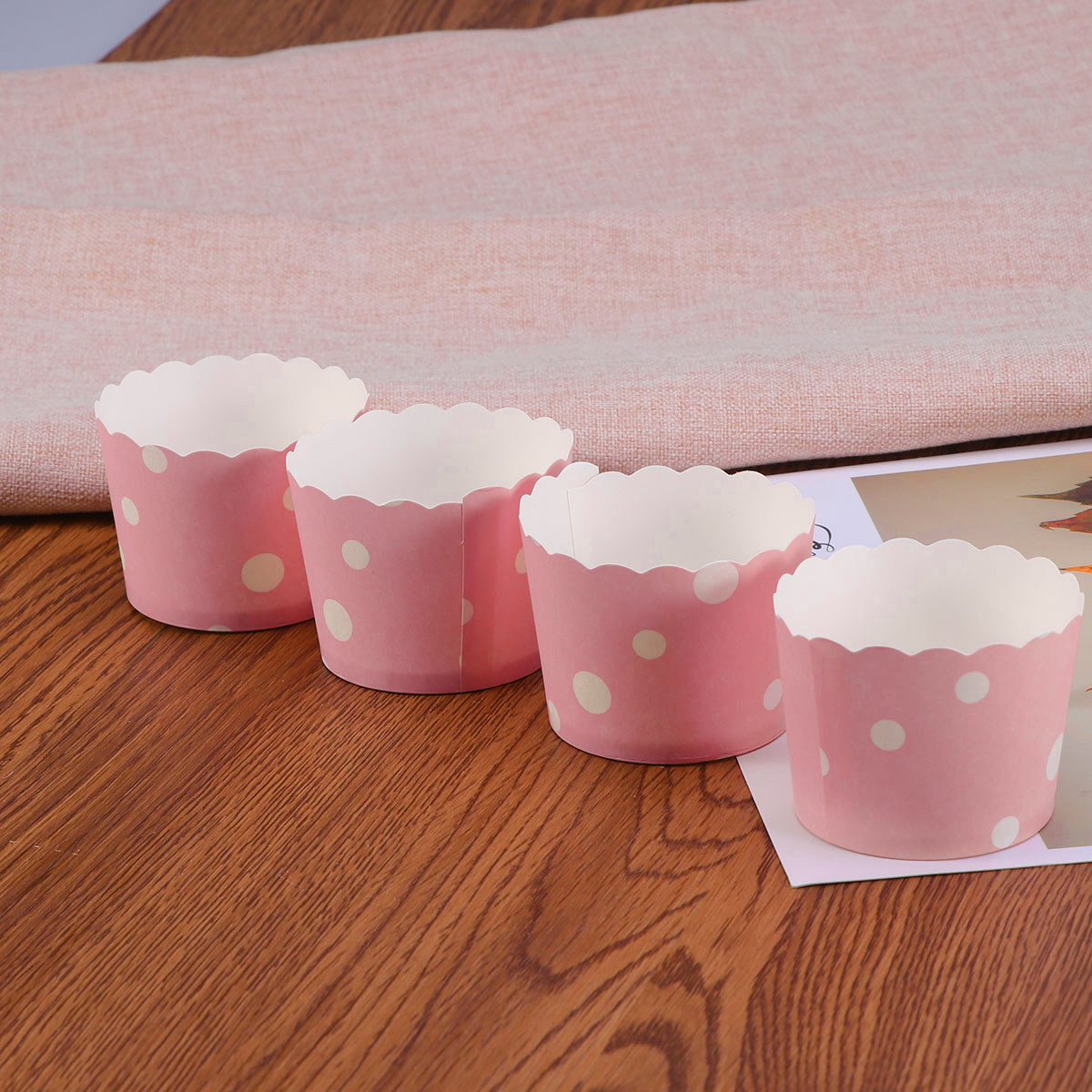 50Pcs Cupcake Liners Paper Bak - Plastic Cup 50Pcs recension och pris