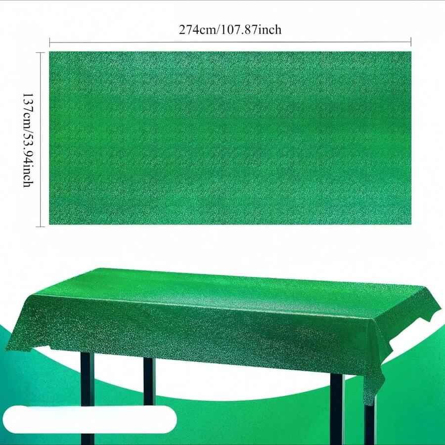 1 Pc Green Holographic Tablecl - Table Cloth Disposable recension och pris