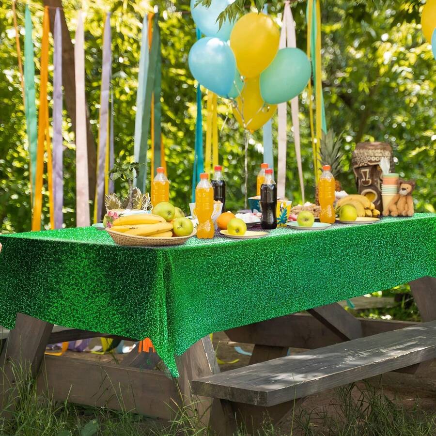 1 Pc Green Holographic Tablecl - Table Cloth Disposable recension och pris