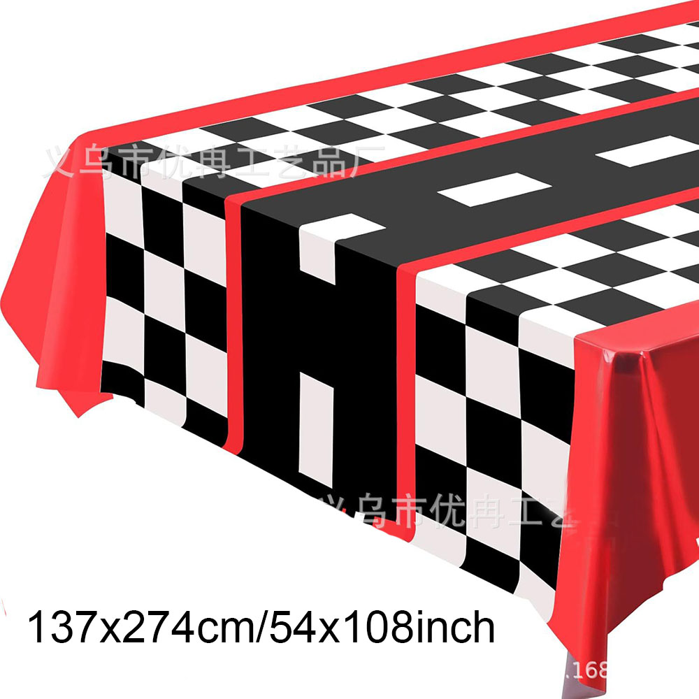 Racing Car Theme Disposable Ta - Table Cloth Disposable recension och pris