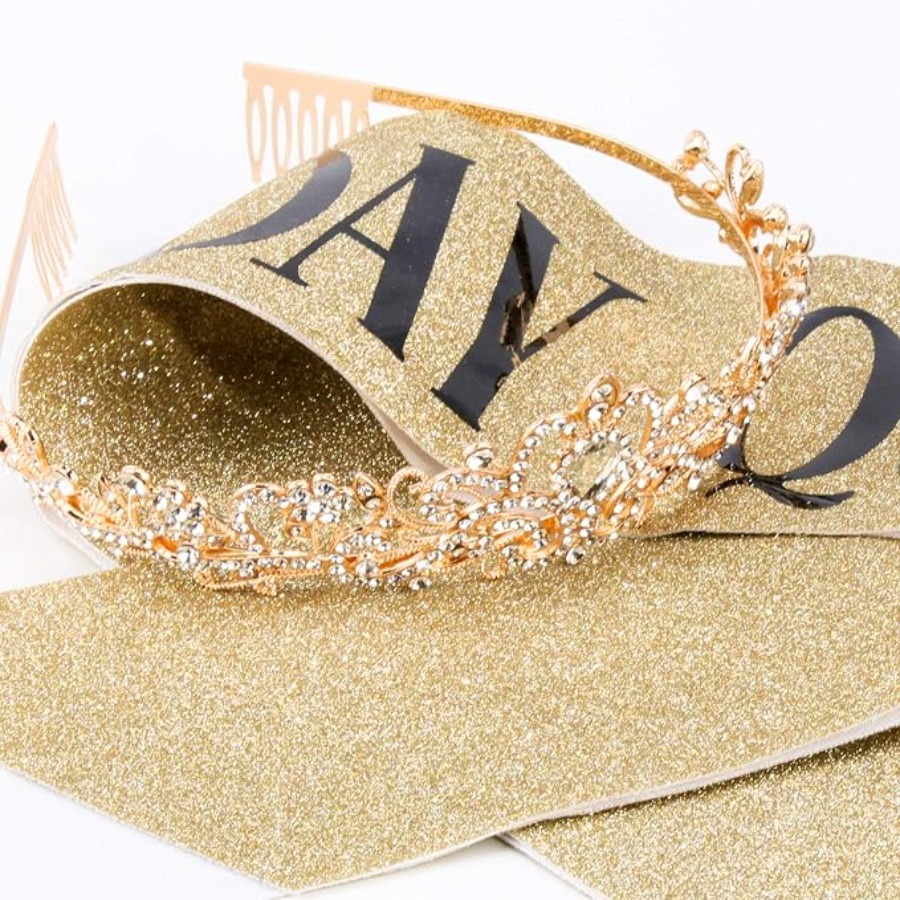 Birthday Queen Sash & Rhinesto - Birthday Sash Glitter recension och pris