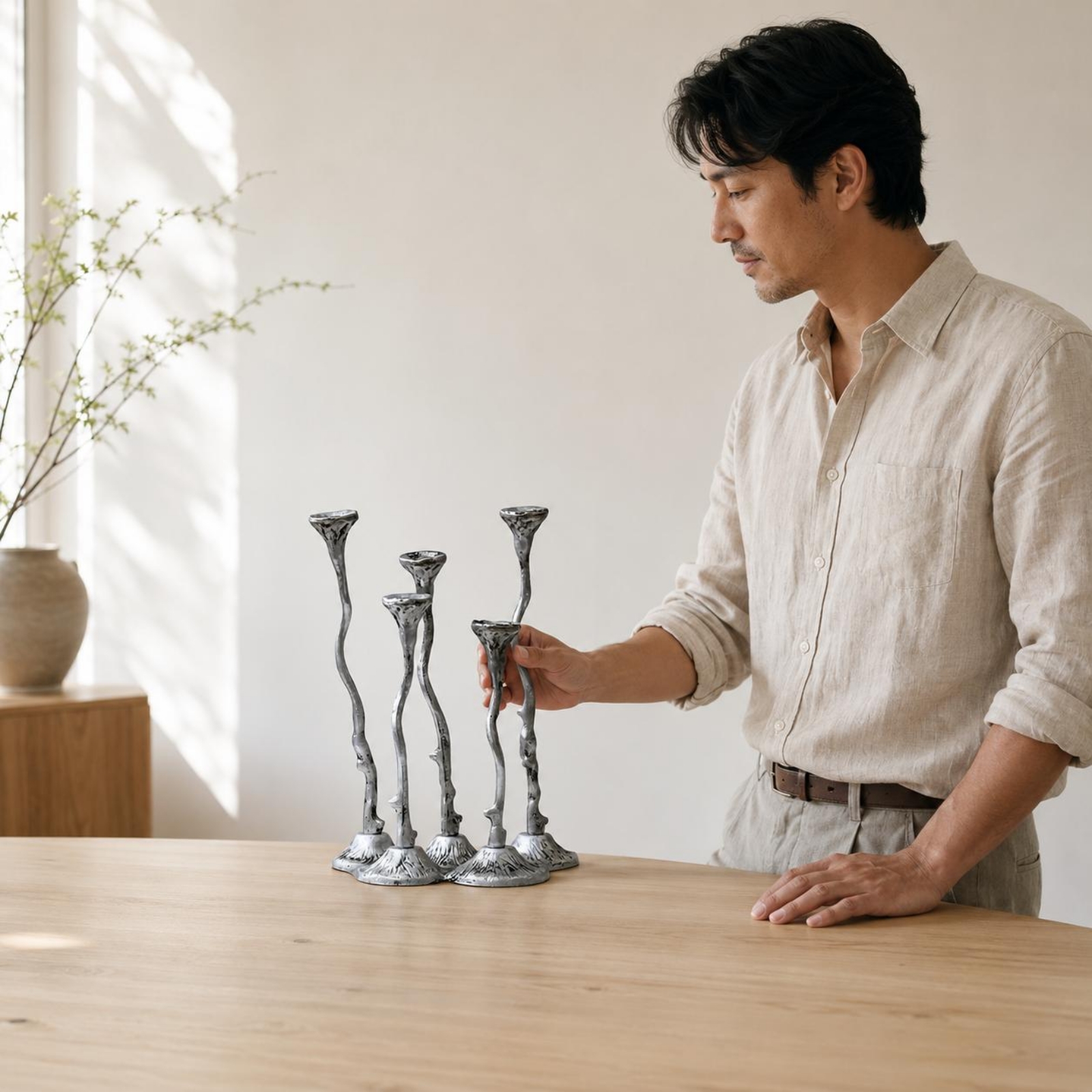 Cast Aluminum Candle Holder De - Centerpiece Stick recension och pris