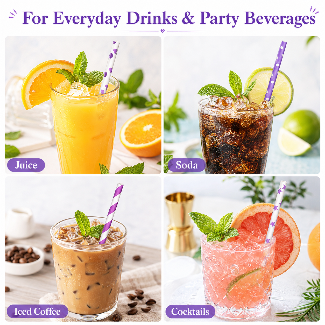 25pcs Colorful Patterned Paper - Paper Straw Color recension och pris