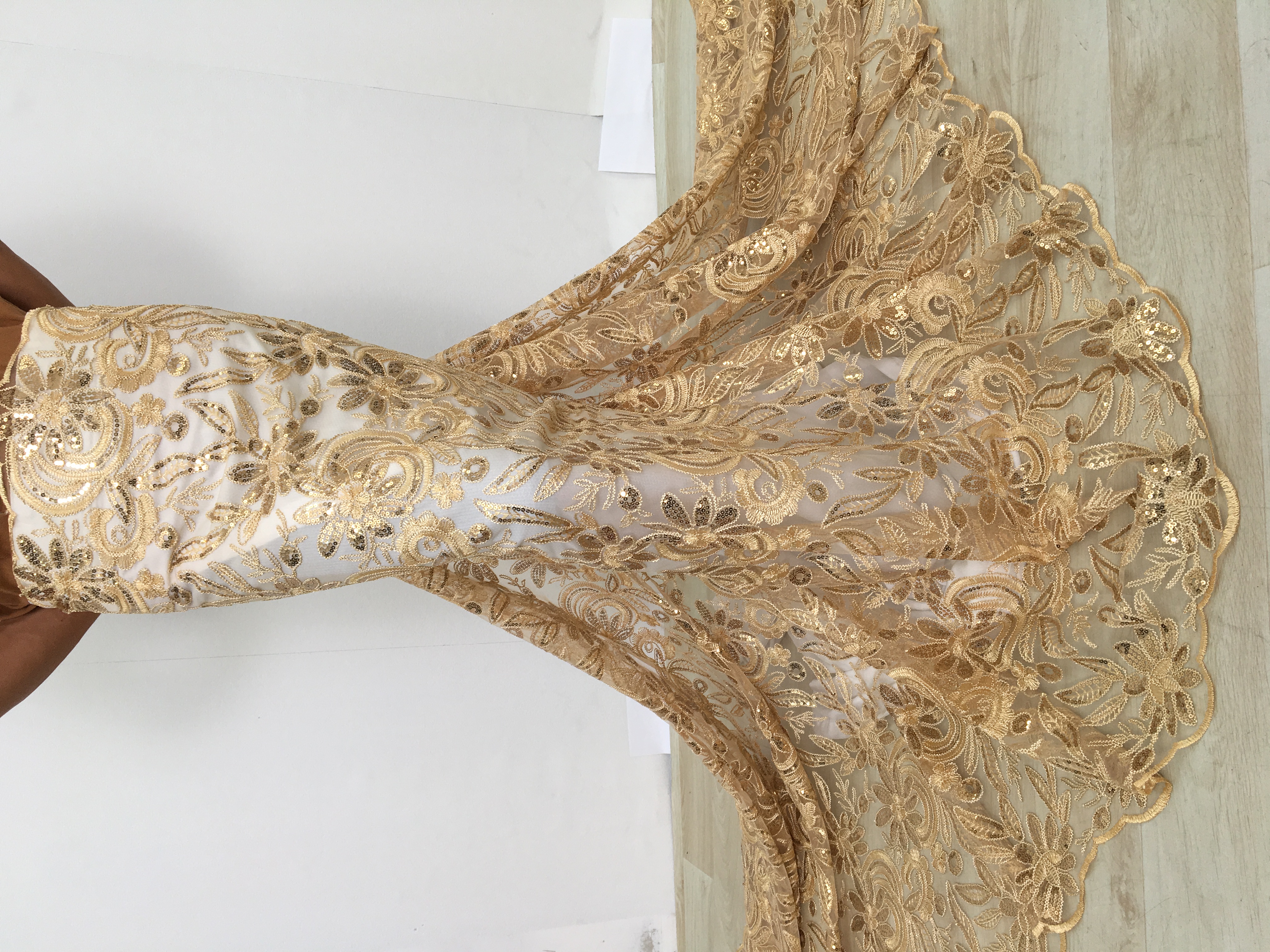Luxury African Nigerian Tulle  - Glitter Tablecloth recension och pris