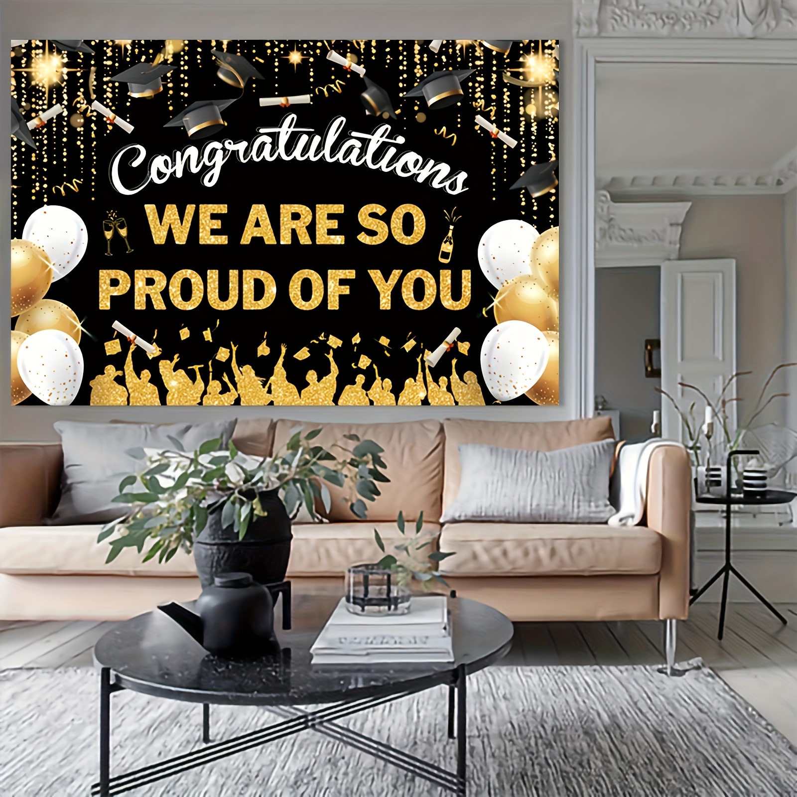 2D FlatGraduation Party Banner - Party Banner Gold recension och pris
