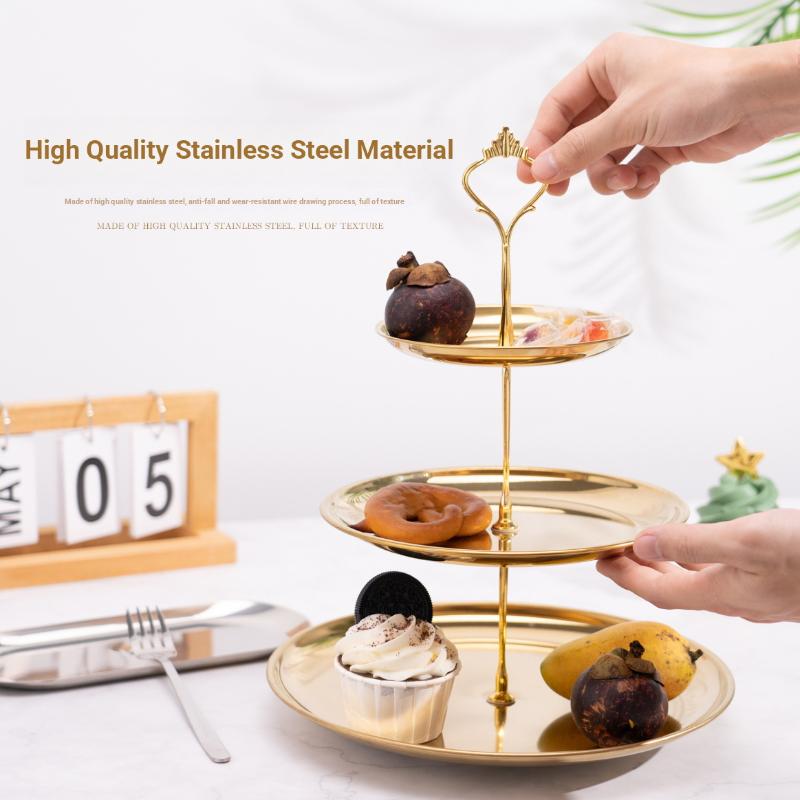 【CPI】Gold Silver 2/3-Tier Cake - Cupcake Stand Tier recension och pris