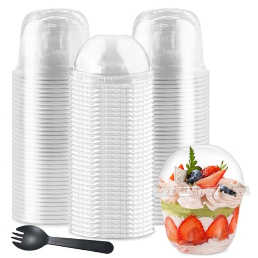 100Pcs Plastic Dessert Cups, 5 - Plastic Cup 50Pcs recension och pris