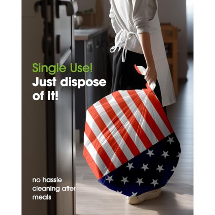 4th of July USA 250th Annivers - Table Cloth Disposable recension och pris