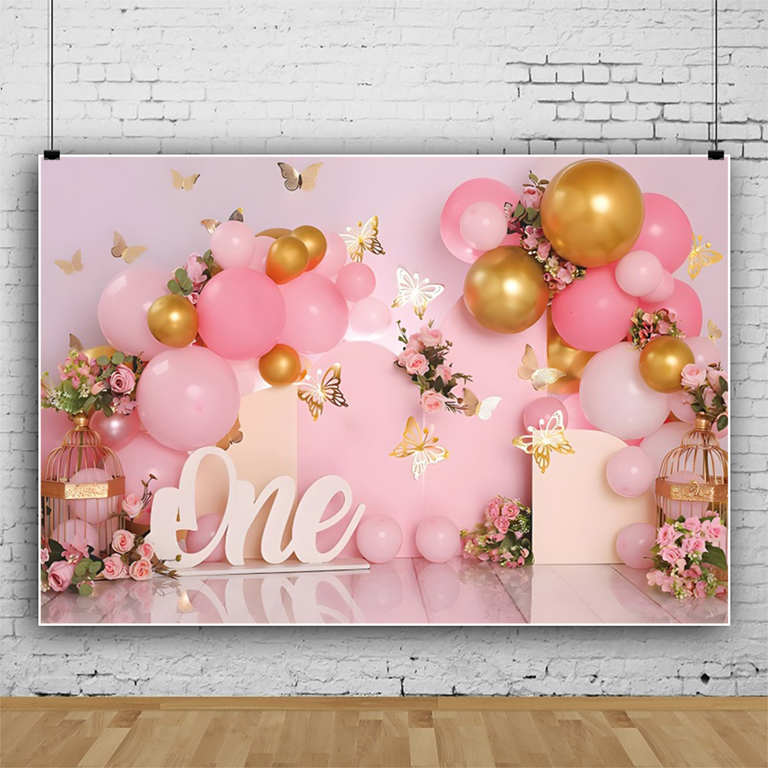 Newborn Baby 1st Birthday Back - Dessert Table Backdrop recension och pris