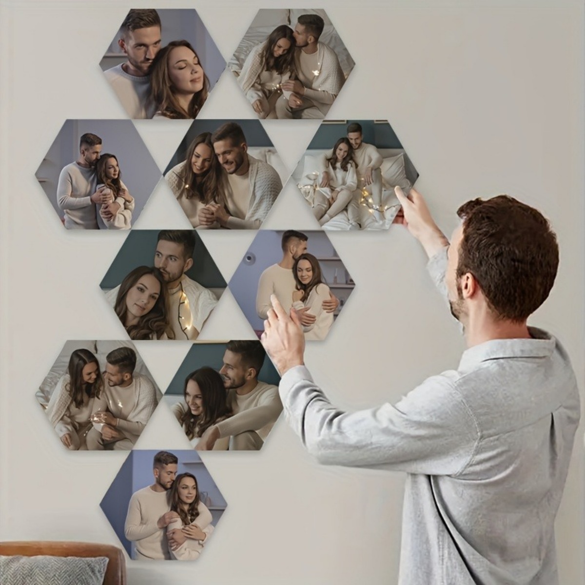 Custom Wall Decor — Modern Hex - Eve Party recension och pris