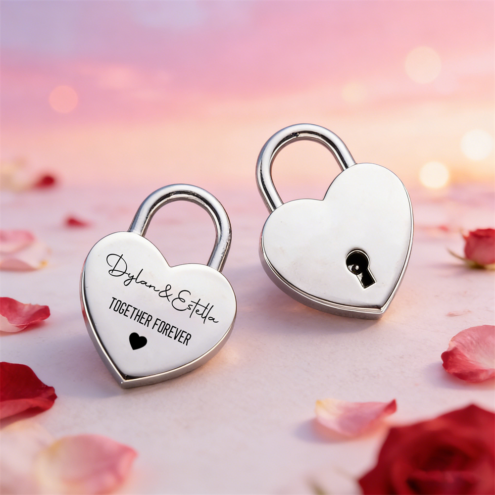 Custom Name Heart-Shaped Padlo - Eve Party recension och pris