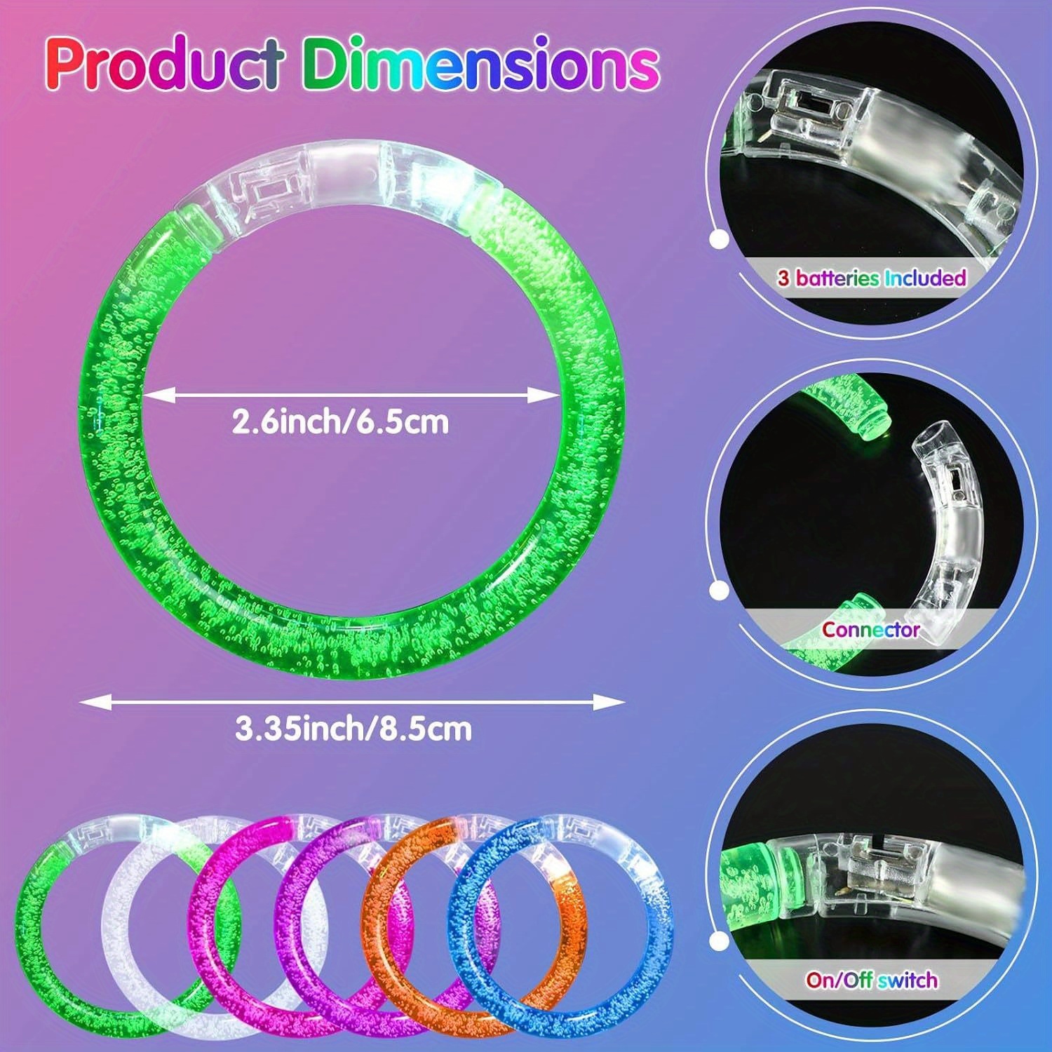 Glow-Up Party Bracelets Pack – - Event & Party Supply Photos recension och pris
