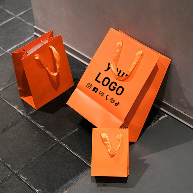 10pcs Orange Clothing Tote Bag - Event Party Shop recension och pris