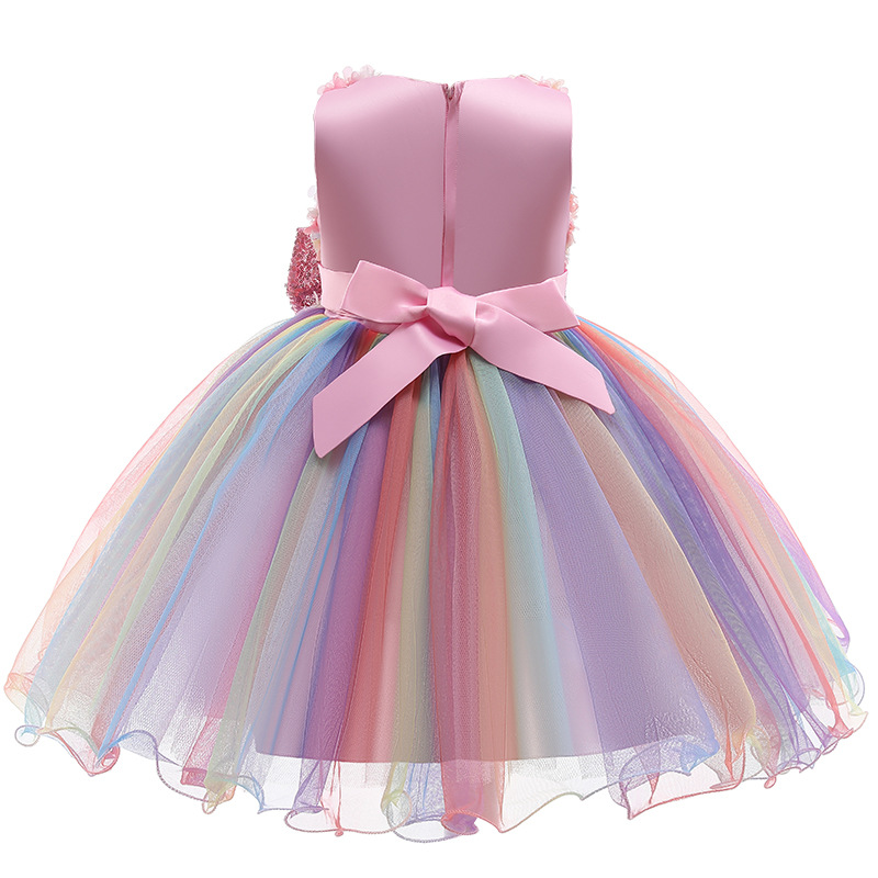 Girls Flower Sequins Tulle Rai - Glitter Tablecloth recension och pris