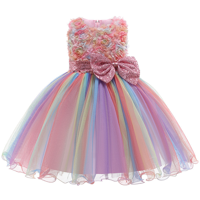 Girls Flower Sequins Tulle Rai - Glitter Tablecloth recension och pris