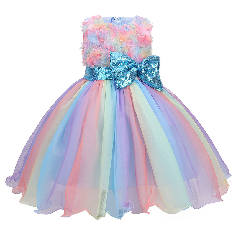 Girls Flower Sequins Tulle Rai - Glitter Tablecloth recension och pris
