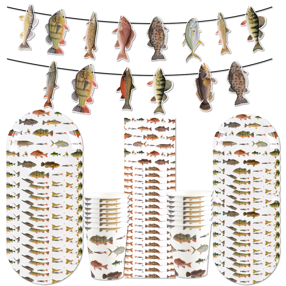 Fishing Themed Party Disposabl - Table Cloth Disposable recension och pris