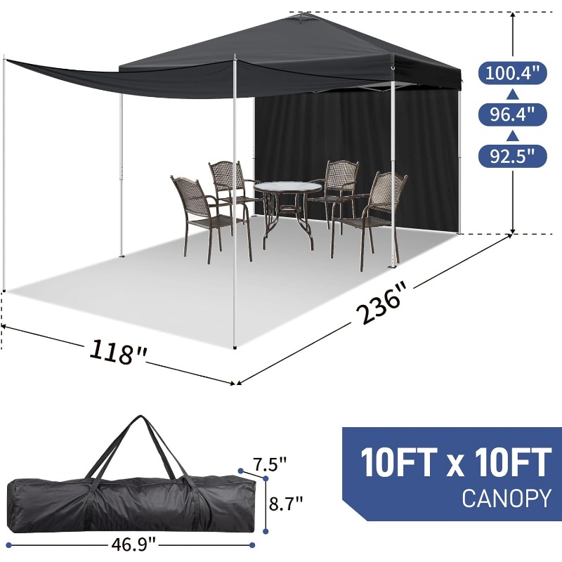 10X10Ft Pop Up Canopy Tent Ins - Event & Party Supply Photos recension och pris
