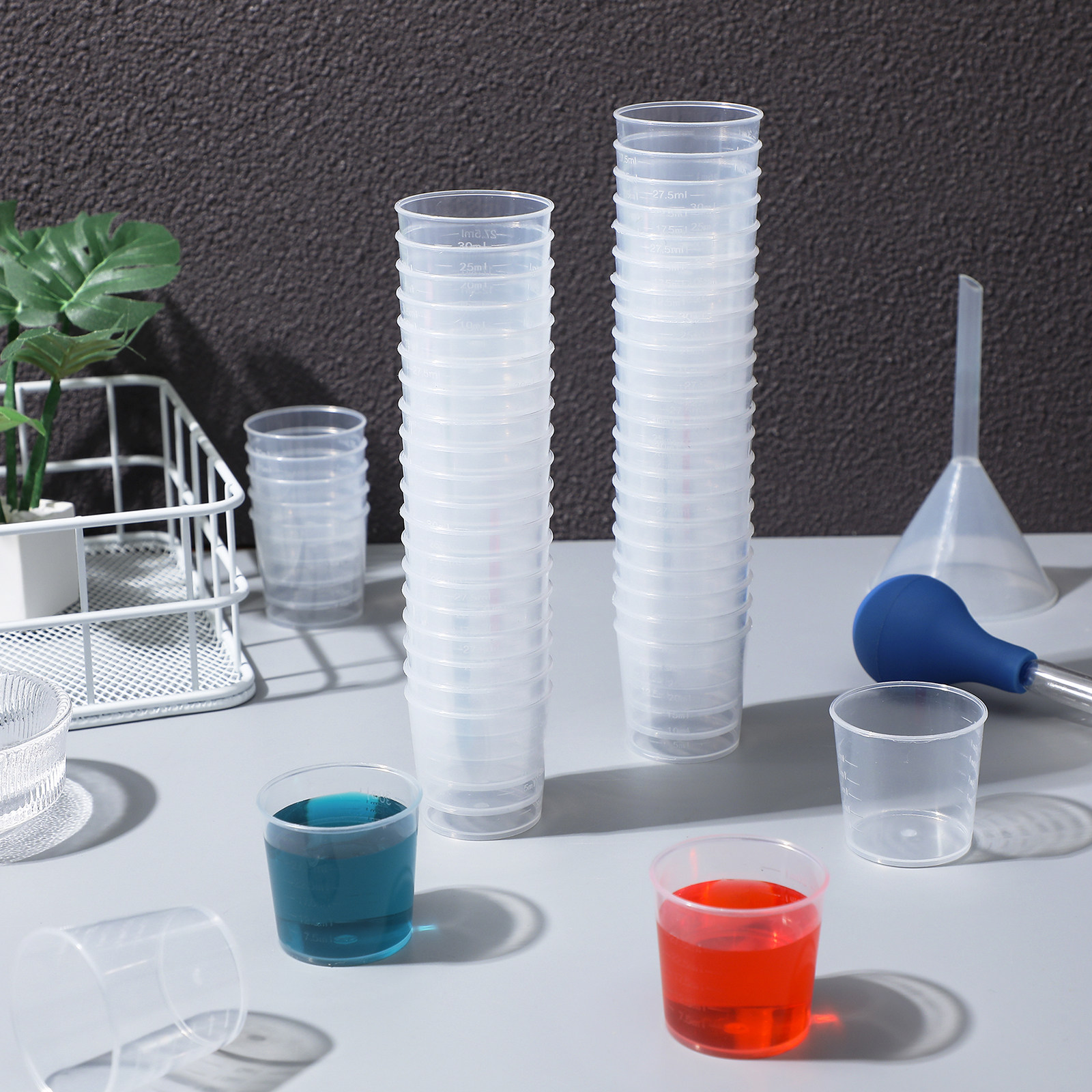 50Pcs Plastic Graduated Measur - Plastic Cup 50Pcs recension och pris