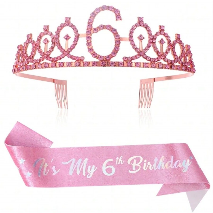 Glitter Birthday Crown Sash Wo - Birthday Sash Glitter recension och pris