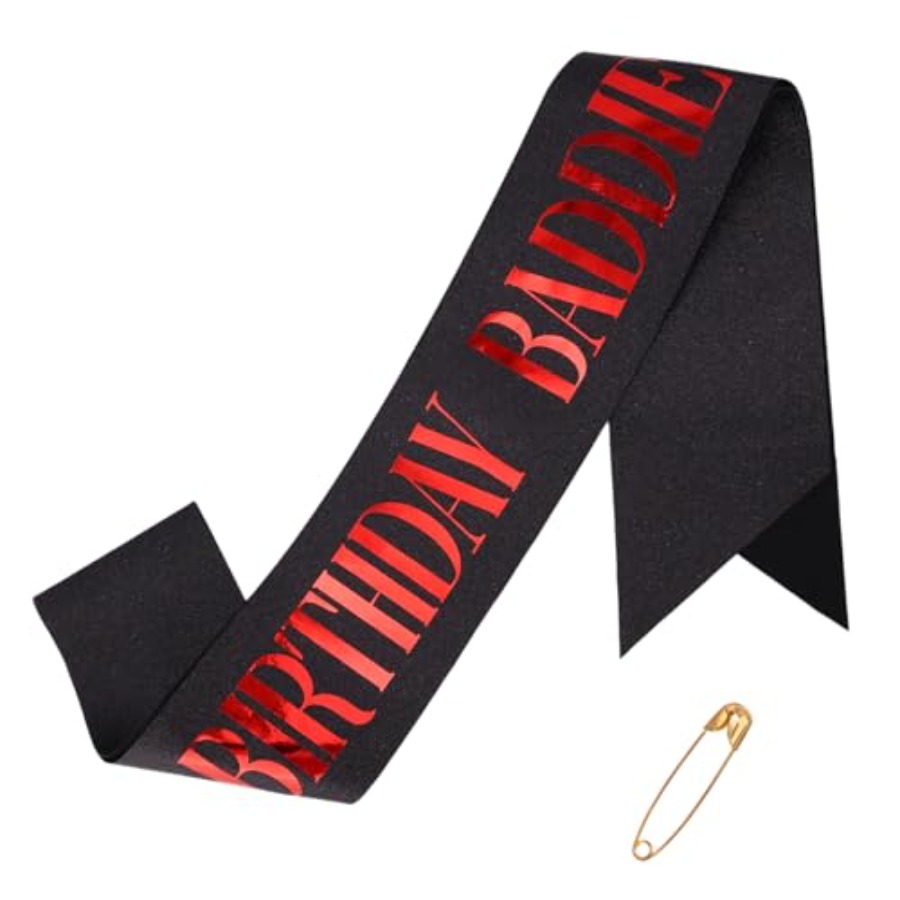 Birthday Baddie Sash, Glitter  - Birthday Sash Glitter recension och pris