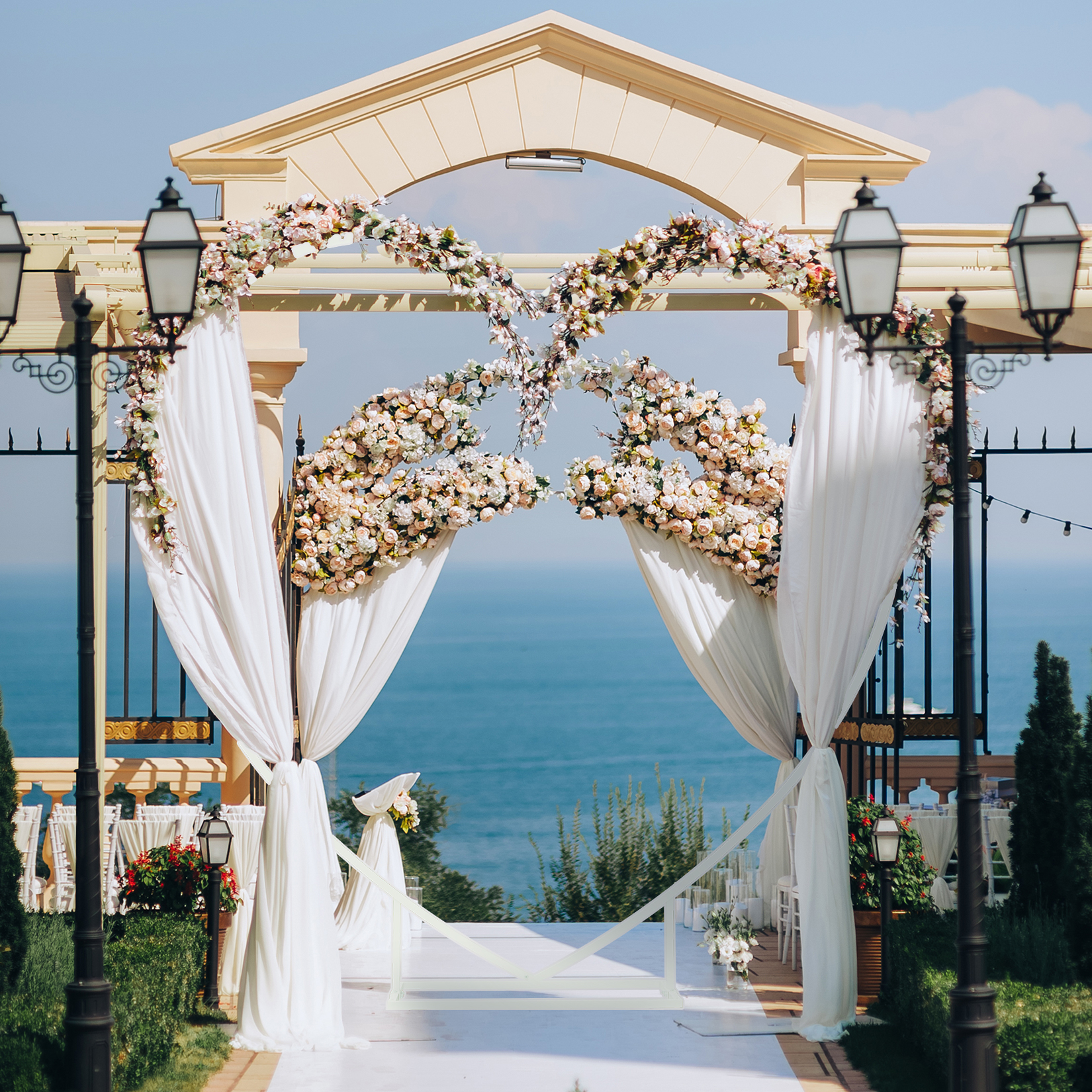 Heart Shaped White Metal Ballo - Balloon Arch Kit recension och pris