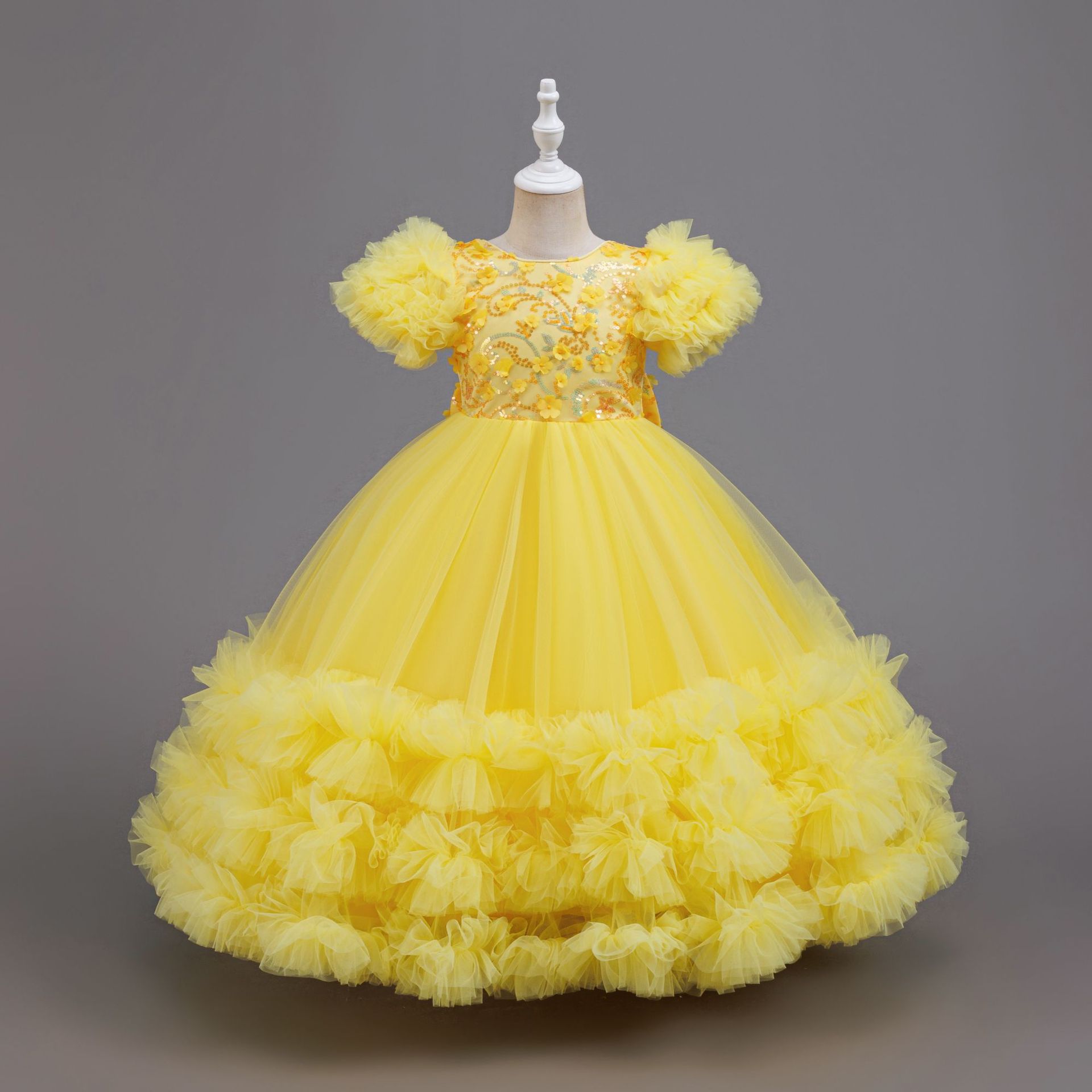 Girls Summer Yellow Sequin Wed - Glitter Tablecloth recension och pris