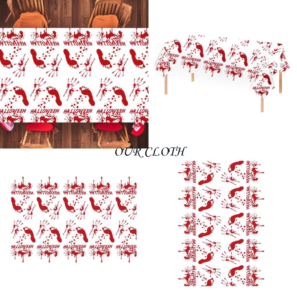 Halloween Tablecloths Bloody H - Table Cloth Disposable recension och pris