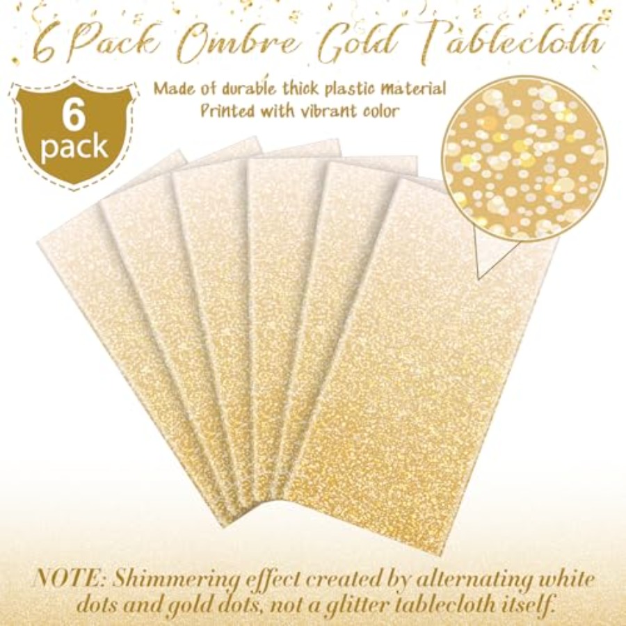 Ombre Plastic Tablecloth for P - Table Cloth Disposable recension och pris