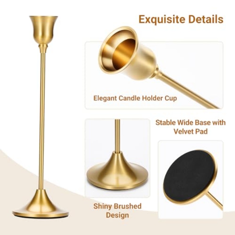 Taper Candle Stick Holder - 3P - Centerpiece Stick recension och pris