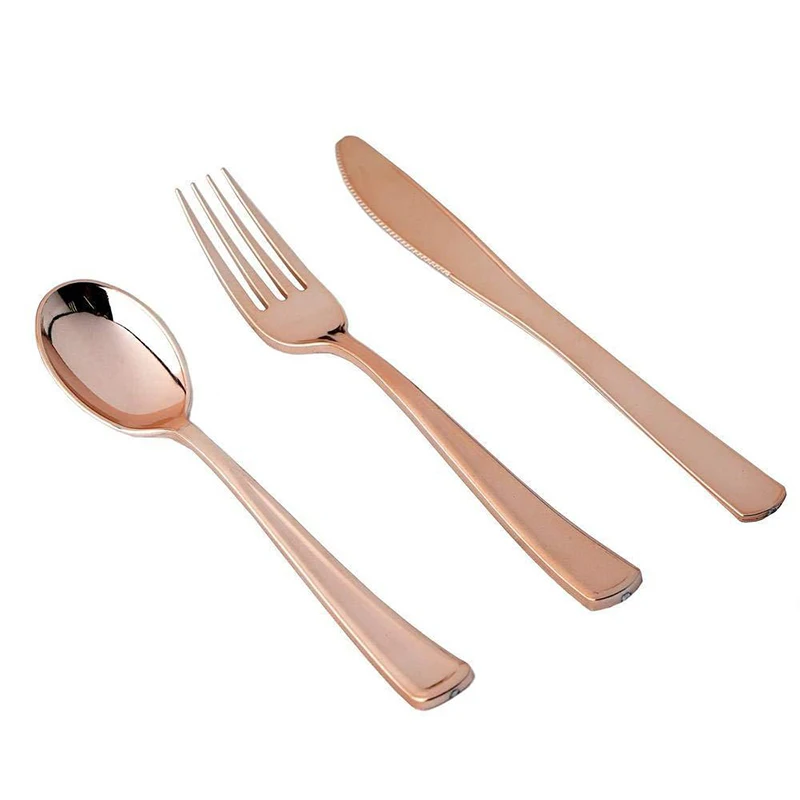 Rose Gold Party Tableware Kit  - Paper Straw Color recension och pris