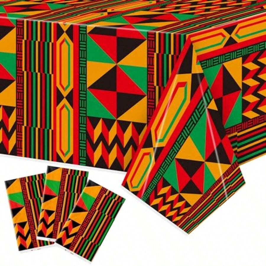 3 Packs African Print Disposab - Table Cloth Disposable recension och pris